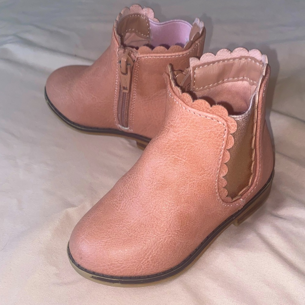 Pink Leather Cat & Jack Booties